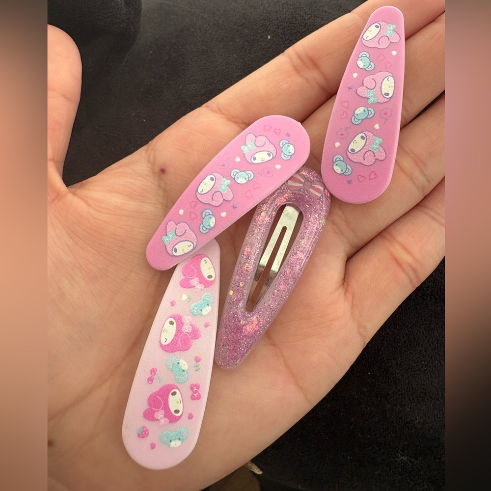 Sanrio Pink My Melody Hair Clip Set - Picture 2 of 2